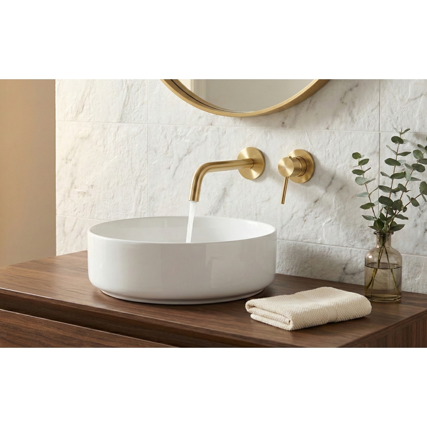 Paffoni - Miscelatore per lavabo da incasso LIGHT oro