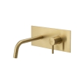Paffoni - Miscelatore per lavabo da incasso LIGHT oro spazzolato