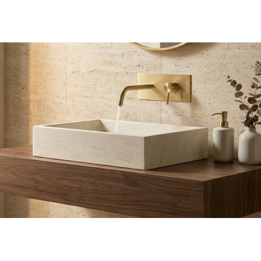 Paffoni - Miscelatore per lavabo da incasso LIGHT oro spazzolato