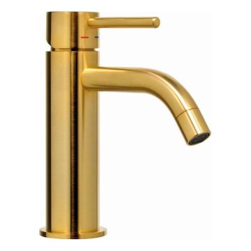 Paffoni - Miscelatore per lavabo LIGHT, finitura oro spazzolato