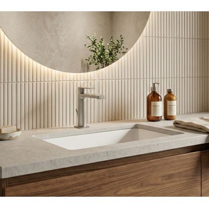 Paffoni - Miscelatore per lavabo + piletta TANGO in acciaio inox