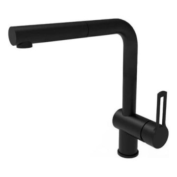 Paffoni - Miscelatore per lavello con doccetta estraibile RINGO nero
