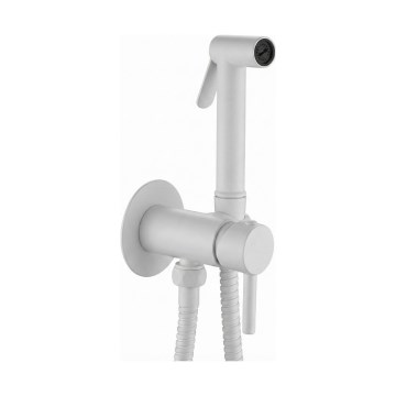 Paffoni - Set da parete con doccetta a mano per bidet per installazione ad incasso RINGO WEST, bianco