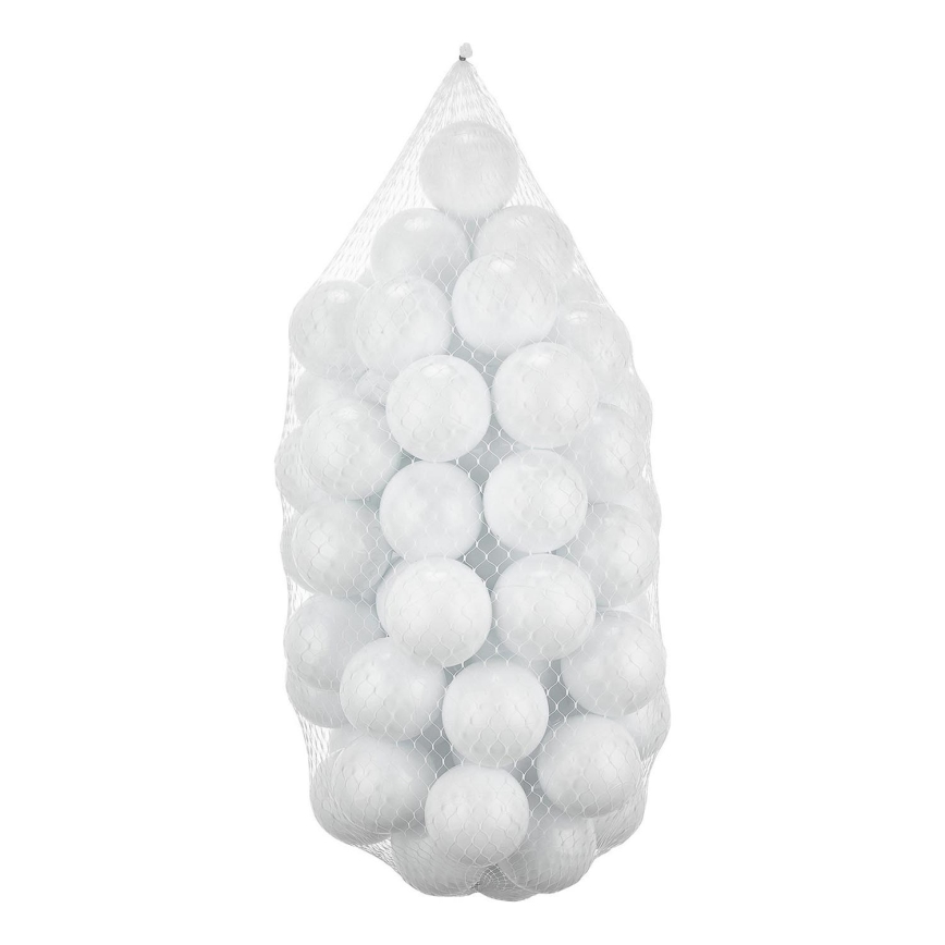 Palline di gioco in plastica 50 pz diam. 7 cm bianco