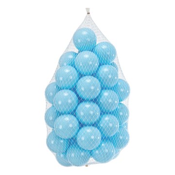 Palline di plastica per gioco 50 pz diam. 7 cm blu