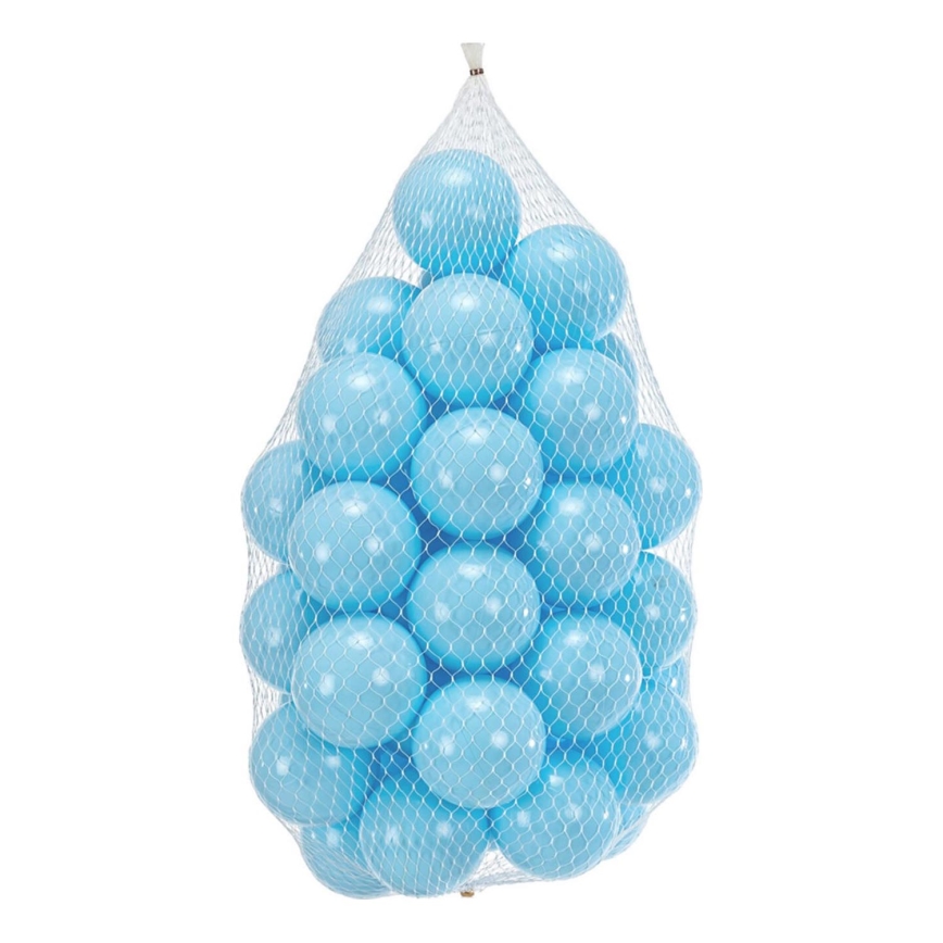 Palline di plastica per gioco 50 pz diam. 7 cm blu