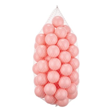 Palline di plastica per gioco 50 pz diam. 7 cm rosa