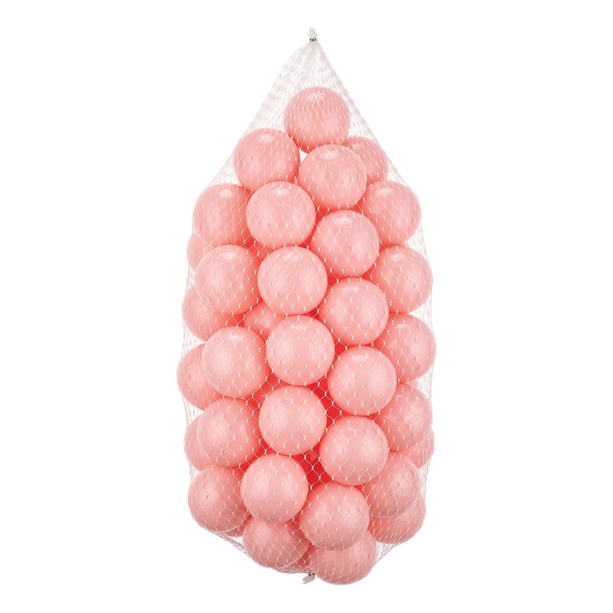 Palline di plastica per gioco 50 pz diam. 7 cm rosa