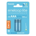 Panasonic - 2 pz Batterie ricaricabili AAA Eneloop Lite 550 mAh
