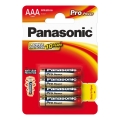 Panasonic - 4 pz Batteria alcalina AAA Pro Power 1,5V 1200 mAh