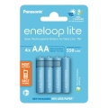 Panasonic - 4 pz Batterie ricaricabili AAA Eneloop Lite 550 mAh