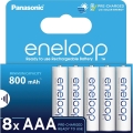 Panasonic - 8 pz Batterie ricaricabili AAA Eneloop 800 mAh