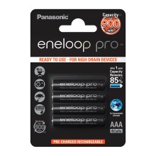 Panasonic Eneloop Pro BK-4HCDE/4BP - 4pz batterie ricaricabili AAA Eneloop Pro NiMH/1