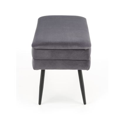 Panca con contenitore VELVA 37x78 cm grigio