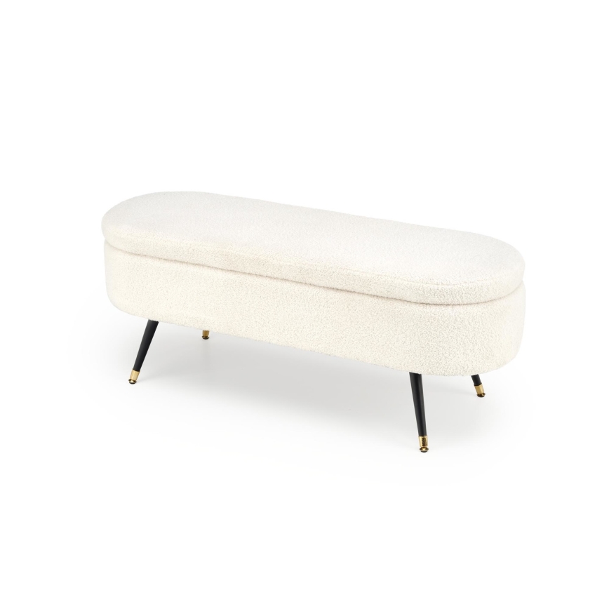 Panca con vano portaoggetti AVEIRO 46x120 cm bianco
