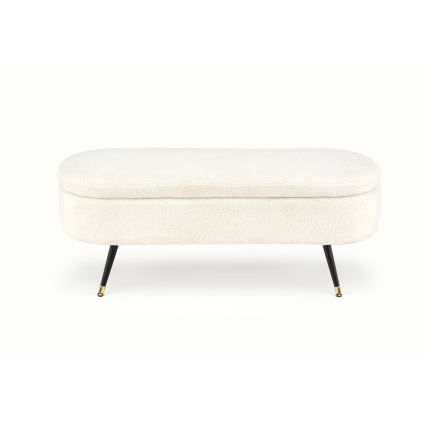 Panca con vano portaoggetti AVEIRO 46x120 cm bianco