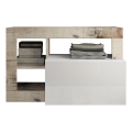 Panca LENOR bianco/marrone