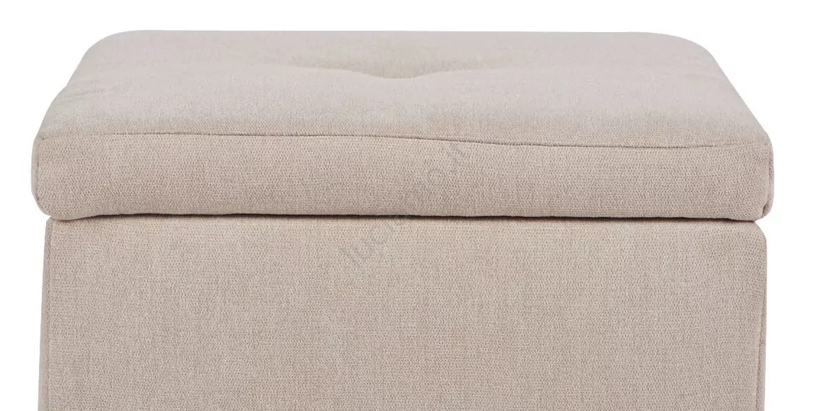 Panca Portaoggetti Homestyle Pieghevole Con Fantasia Parigi - Beige, Imbottita, Capacità 200kg, Dimensioni 76,5x38x38 Cm