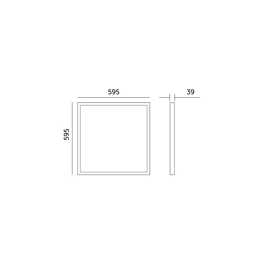 Pannello a plafone LED BRISBANE LED/36W/230V 4000K 59,5x59,5 cm bianco