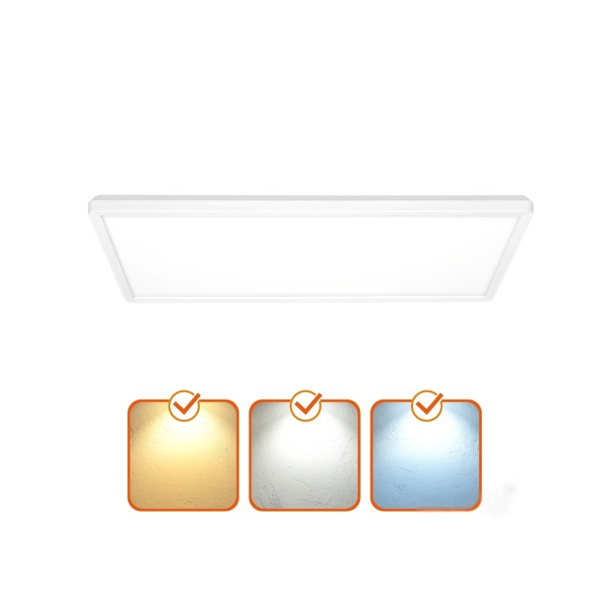 Pannello a plafone LED NIVERA LED/32W/230V IP54 3000/4000/6000K 29,5x59,5 cm bianco