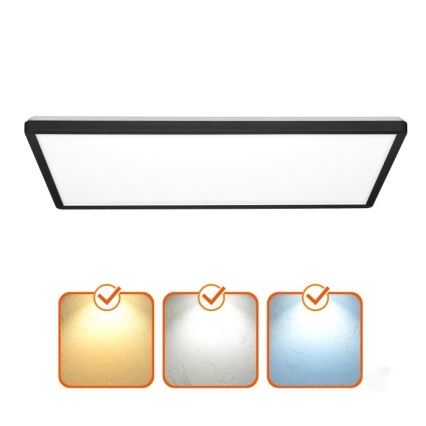 Pannello a plafone LED NIVERA LED/32W/230V IP54 3000/4000/6000K 29,5x59,5 cm nero