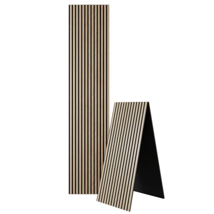 Pannello fonoassorbente da rivestimento VASALUND 240x52 cm in rovere