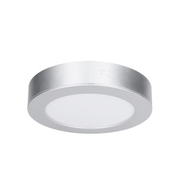 Pannello LED 2-in-1 da applicare/da incasso 12W 230V 3000/4000/6000K Ø17cm IP54 Argento