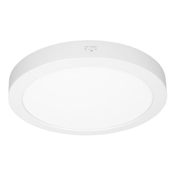 Pannello LED 2 in 1 incasso/superficie 18W/230V 3000/4000/6000K Ø 22,5 cm IP54 bianco