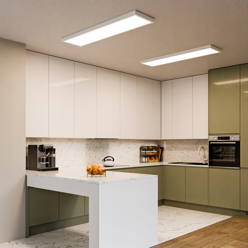 Pannello LED a montaggio superficiale 60 W, 230 V, 30 x 120 cm, bianco