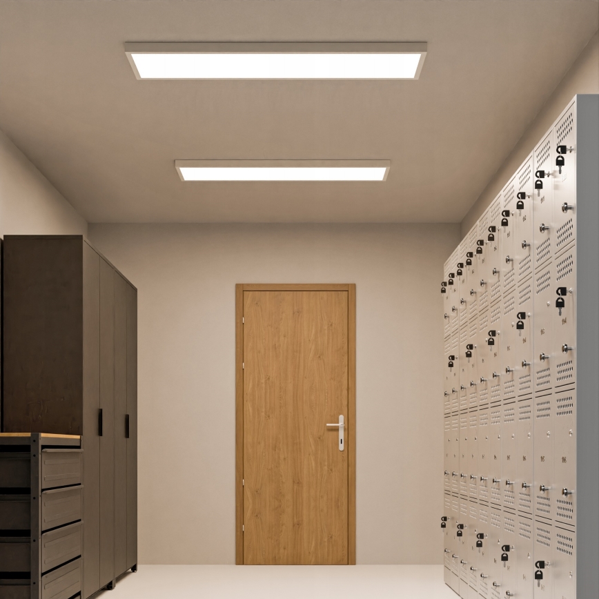 Pannello LED a montaggio superficiale 60 W, 230 V, 30 x 120 cm, bianco