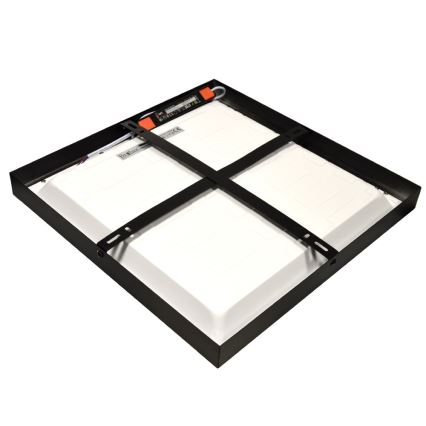 Pannello LED a montaggio superficiale CHRIS LED/20W/230V 4000K 40x40 cm nero