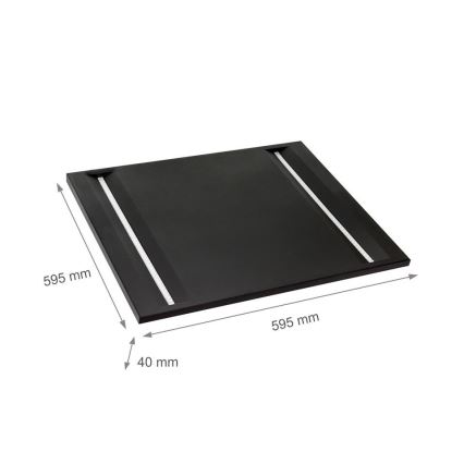 Pannello LED ALGINE LED/44W/230V 60x60 cm 4000K UGR16 nero