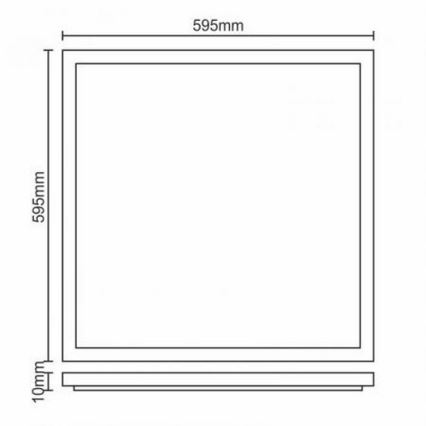 Pannello LED da incasso LED/40W/230V 4500K