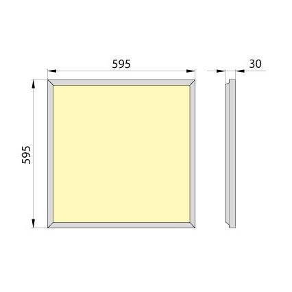 Pannello LED da incasso OREGA PLUS 60 LED/50W/230V 4000K IP40