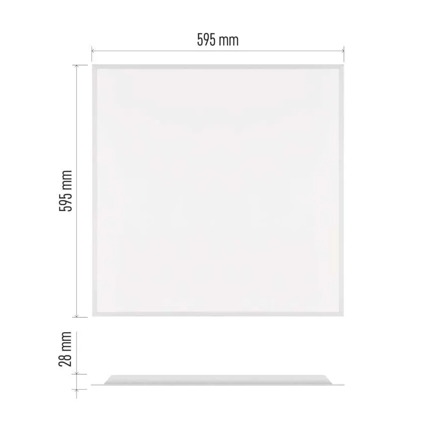 Pannello LED da incasso per controsoffitto DIXXO LED/36W/230V 4000K 60x60 cm bianco