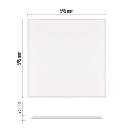 Pannello LED da incasso per controsoffitto DIXXO LED/36W/230V 4000K 60x60 cm bianco
