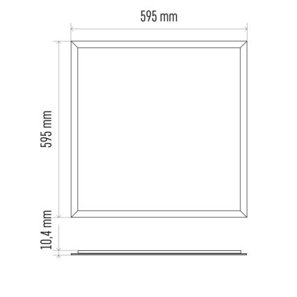 Pannello LED da bagno PROFI PLUS LED/40W/230V IP44