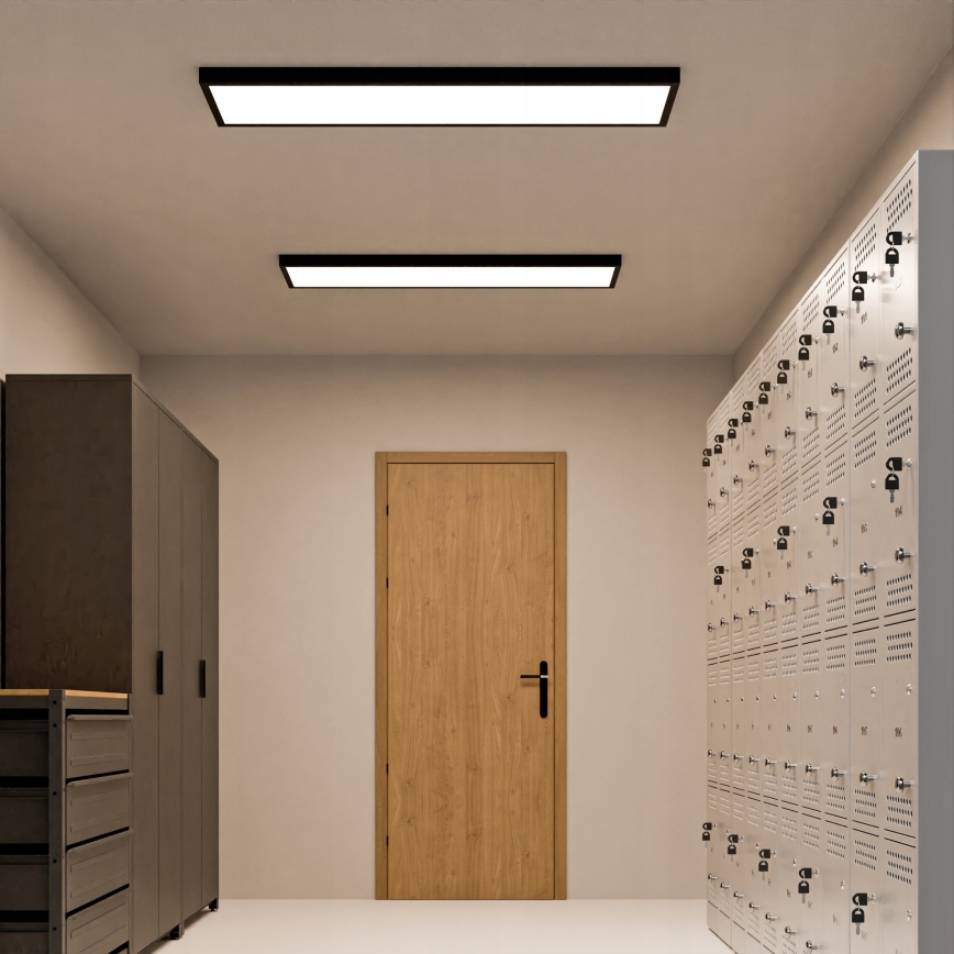 Pannello LED da superficie LED/60W/230V 30x120 cm nero