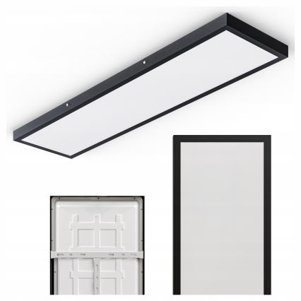 Pannello LED da superficie LED/60W/230V 30x120 cm nero