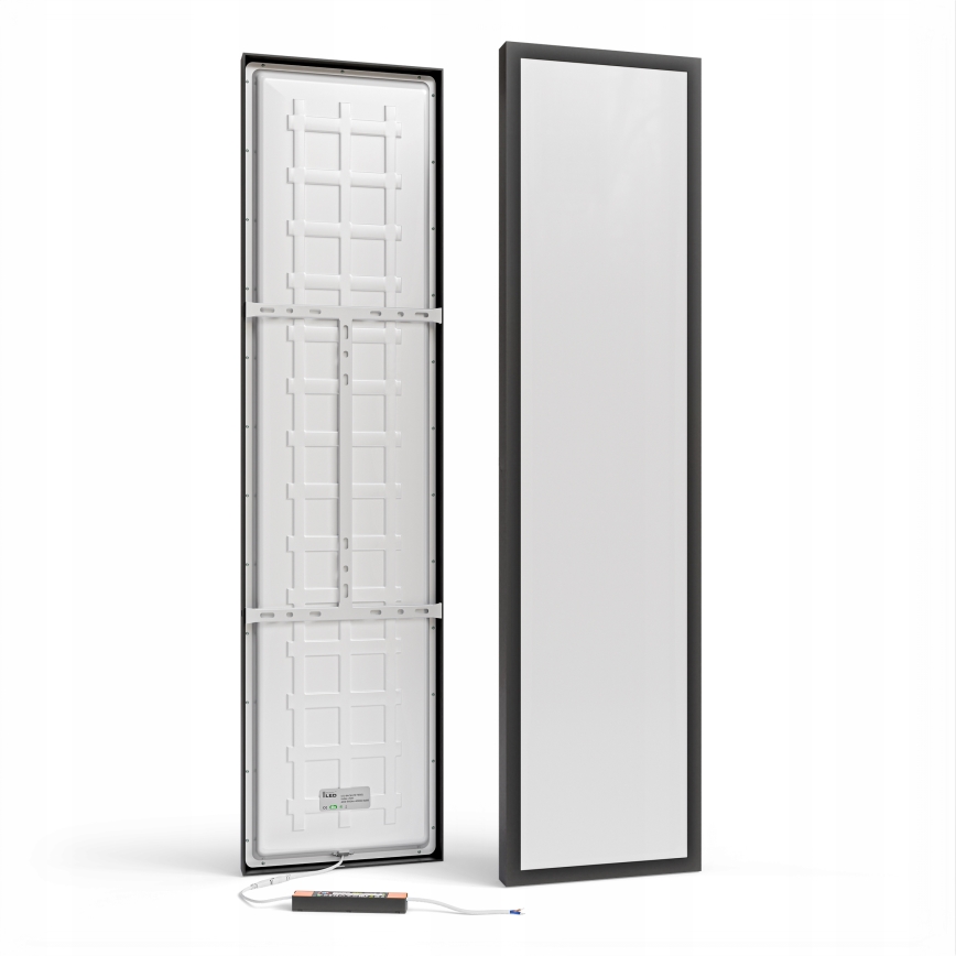 Pannello LED da superficie LED/60W/230V 30x120 cm nero