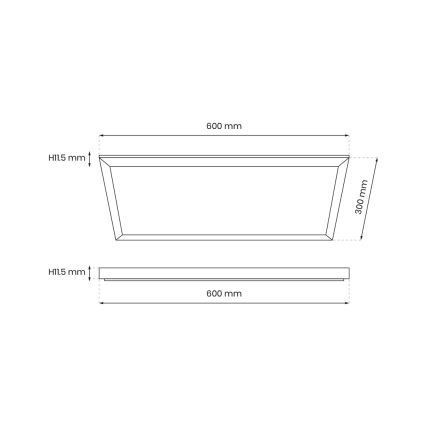 Pannello LED LED/24W/230V 4000K