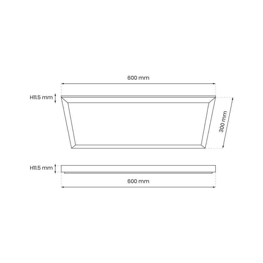 Pannello LED LED/24W/230V 4000K