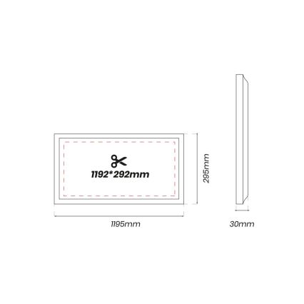 Pannello LED LED/48W/230V 4000K 120x30 cm