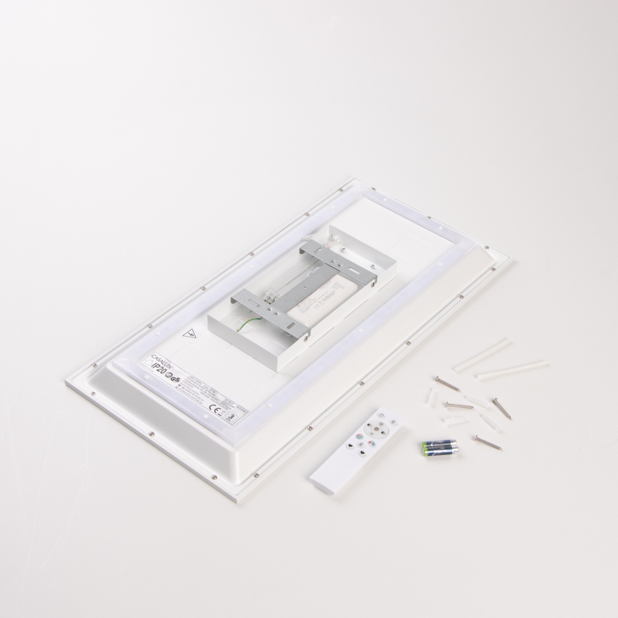 Pannello LED RGBW dimmerabile da montaggio superficiale LED/22W/230V 2700-6500K 29,5x59,5 cm + telecomando