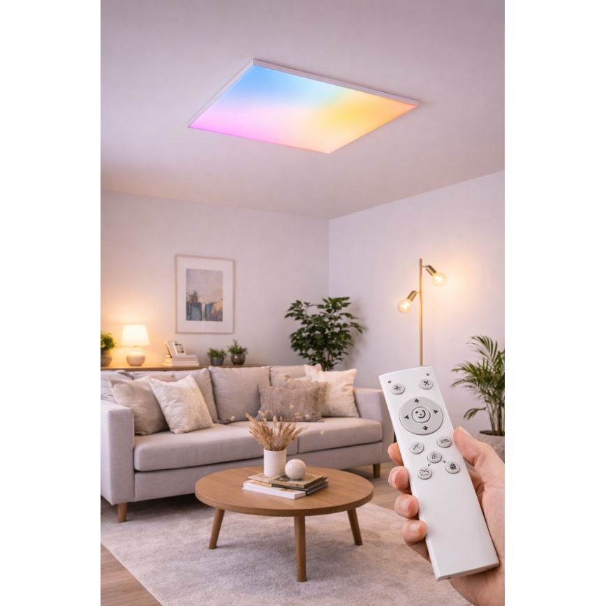 Pannello LED RGBW dimmerabile a montaggio superficiale LED/24W/230V 2700-6500K bianco + telecomando