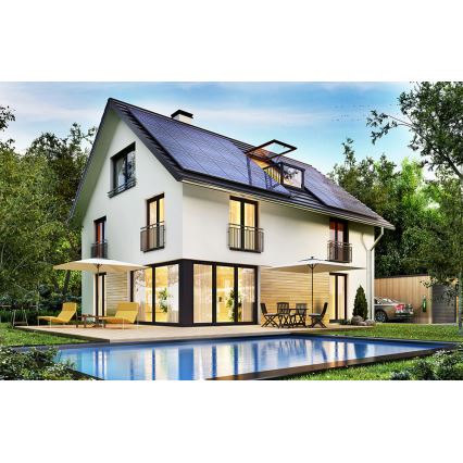 Pannello solare fotovoltaico JA SOLAR 380 Wp cornice nera IP68 Half Cut