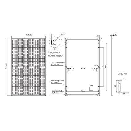 Pannello solare fotovoltaico JA SOLAR 380 Wp cornice nera IP68 Half Cut