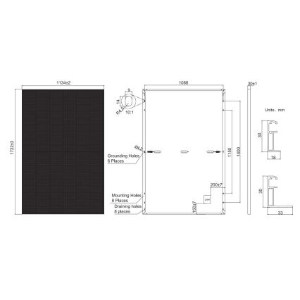 Pannello solare fotovoltaico JA SOLAR 390Wp tutto nero IP68 Half Cut