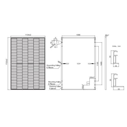 Pannello solare fotovoltaico JA SOLAR 405Wp nero cornice IP68 Half Cut