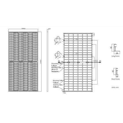 Pannello solare fotovoltaico JA SOLAR 460Wp IP68 Half Cut bifacciale